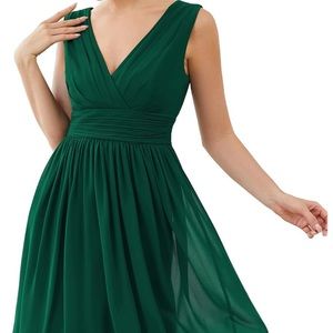 Ever-Pretty Women's Sleeveless Knee-Length V Neck Ruched